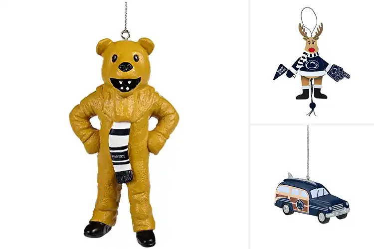 Detailed view of Best 5 Inch Penn State Nittany Lions Tree Ornaments