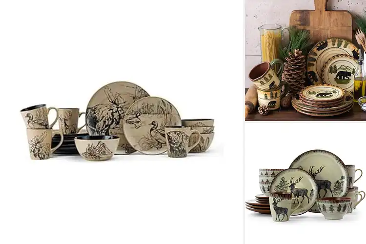Detailed view of Best Cabin Dinnerware Sets: Rustic Charm & Durability