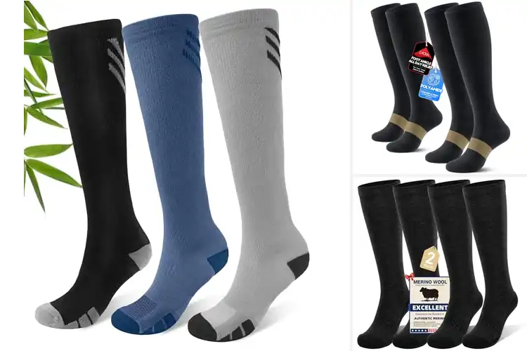 Detailed view of Best Long Haul Travel Socks