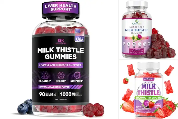 Detailed view of Best Natural Milk Thistle Gummies for Liver Health