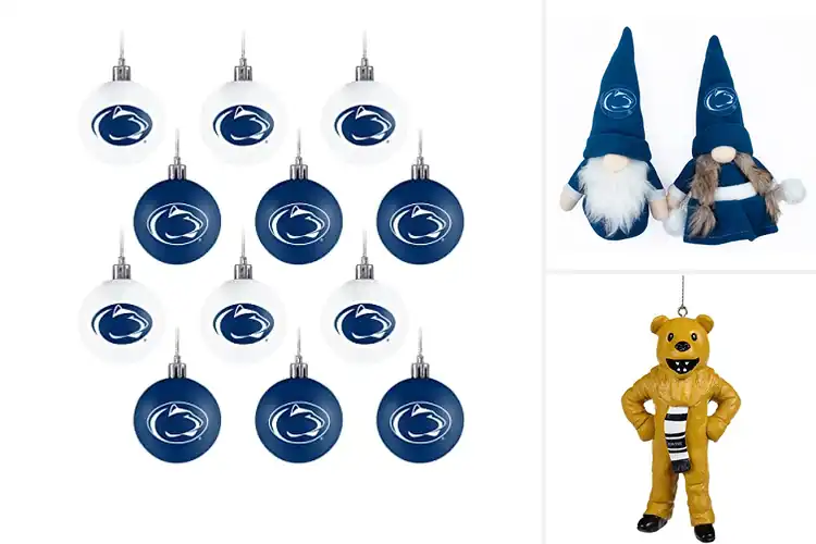 Detailed view of Best Penn State Fan Holiday Ornaments