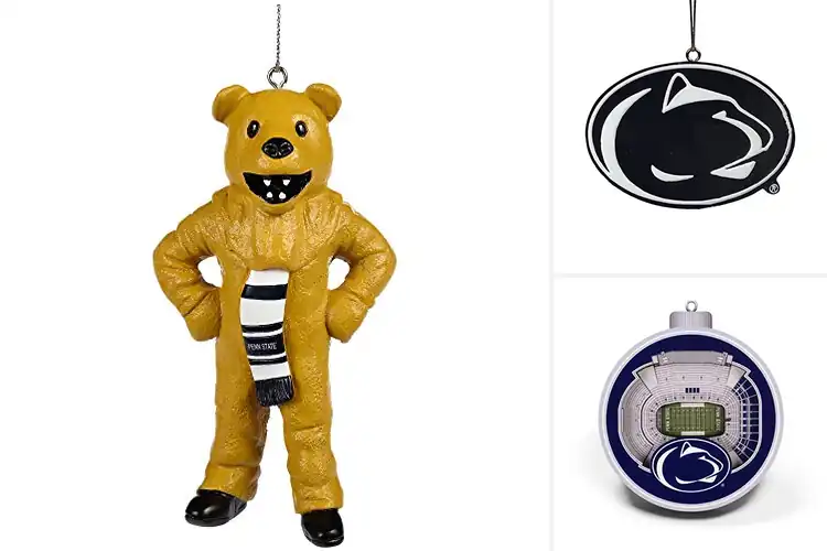 Detailed view of Best Penn State Nittany Lions Resin Ornaments