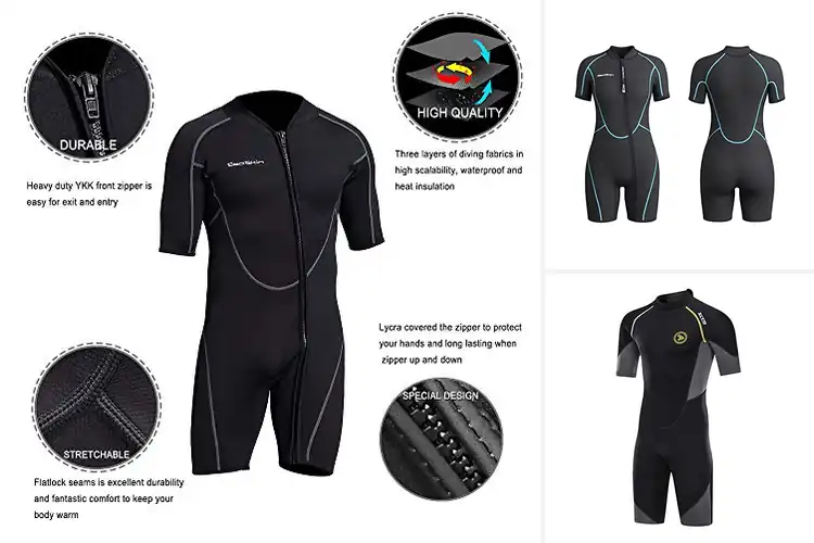 Detailed view of Best Short Wetsuits: Top 10 Picks for Warmth & Flexibility
