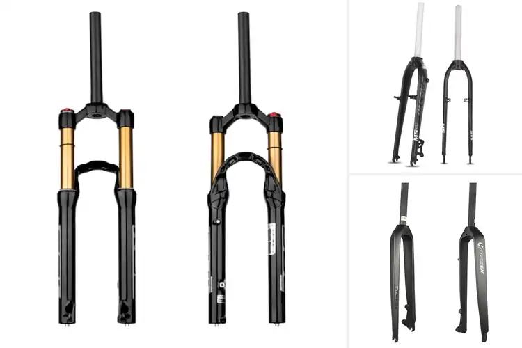 Detailed view of Best Threadless Bike Forks: Lightweight Carbon & Steel