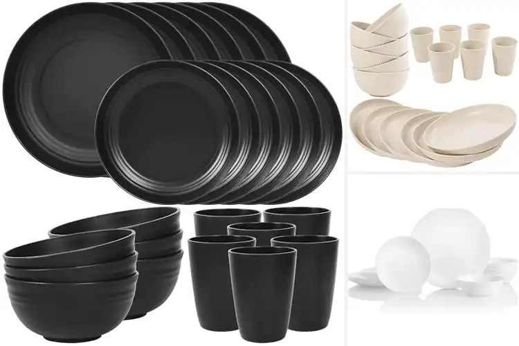 Detailed view of Best Vacation Dinnerware Sets: Lightweight & Easy-Clean
