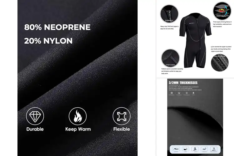 Detailed view of Best Wetsuits: Top Picks for Every Water Adventure